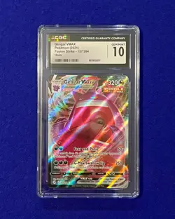 CGC 10 Gengar Vmax #157 SWSH Fusion Strike 2021 Pokemon GEM MINT - Image 1
