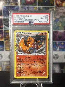 2016 POKEMON XY GENERATIONS RADIANT COLLECTION #RC5 CHARIZARD PSA 8 - Image 1