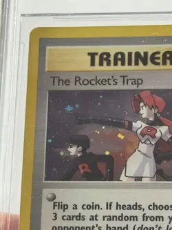 2000 Pokemon Gym Heroes #19 The Rocket’s Trap 1st Edition Holo NM MT BGS 8 - Image 3