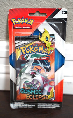 Pokemon TCG Cosmic Eclipse & Chilling Reign 2 Pack Blister w/ Celebi Pin Sealed - Image 1