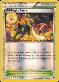 Pokemon - All-Night Party #96/122 - XY - BREAKpoint Reverse Holo - Image 1