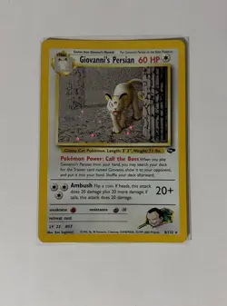 Giovanni's Persian 8/132 Gym Challenge 2000 Holo Rare Pokemon WOTC English NM- - Image 1