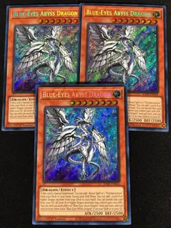 Yugioh Blue-Eyes Abyss Dragon RA01-EN016 1ST SECRET x3 (NM) - Image 1