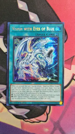 Yugioh Vision with Eyes of Blue Prismatic Secret MP23-EN026 1st Near Mint - Image 1