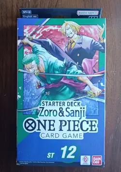 One Piece Card Game Zoro & Sanji Starter Deck ST-12 English Brand New In Hand - Image 1