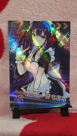 GODDESS STORY SENPAI HAVEN 4 XR-05 RAIDEN SHOGUN GENSHIN IMPACT ANIME WAIFU CARD - Image 1