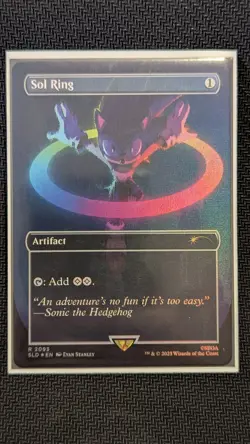 Sol Ring (2093) (Rainbow Foil) Sonic the Hedgehog - Secret Lair Drop Foil - Image 1