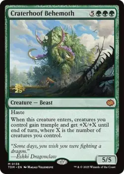 Craterhoof Behemoth -Foil Near Mint MTG Promos: Prerelease Cards - Image 1
