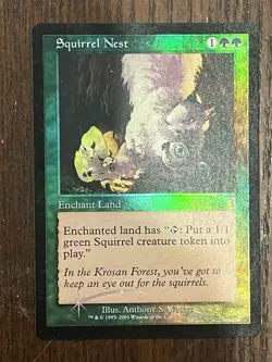 Squirrel Nest [Odyssey, Foil, Moderately Played, Vintage] - Image 2