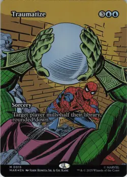 Traumatize (Borderless) M Marvel Universe Eternal-Legal 15 NM Normal MTG - Image 1