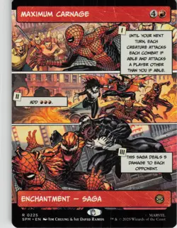 Maximum Carnage (Borderless) R Marvel's Spider-Man 225 NM Normal MTG - Image 1