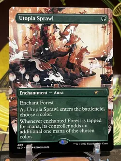 MTG | Utopia Sprawl (Borderless) [Secret Lair Kelogsloops] Non-Foil - Image 1