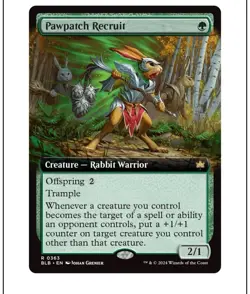 1x Pawpatch Recruit, Extended Art, Magic MTG NM - Image 1
