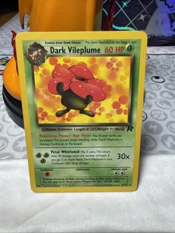 Dark Vileplume 30/82 Unlimited Rare - Team Rocket - Pokemon TCG 2000 Vintage - Image 1