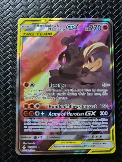 Pokemon TCG Marshadow & Machamp GX Full Art 199/214 Unbroken Bonds Tag Team - Image 3