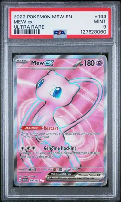 2023 POKEMON EN-151 ULTRA RARE #193/165 MEW EX PSA 9 MINT - Image 1