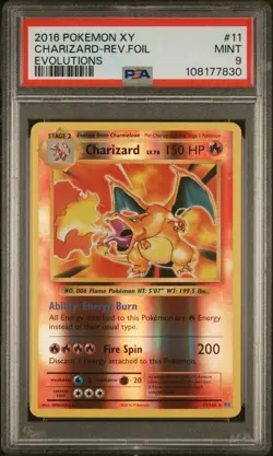 2016 Pokemon Xy Evolutions Charizard-Rev. Foil Evolutions PSA 9 #11 - Image 1