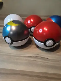 Pokemon TCG PokeBall Tin Various Balls EMPTY No cards Lot Of 5 - Image 1