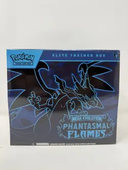 Pokemon Trading Card Game Mega Evolution Phantasmal Flames Elite Trainer Box ETB - Image 1
