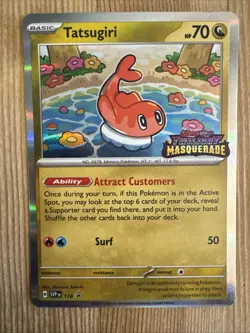 Tatsugiri SVP118 Prerelease Black Star Promo Holo Twilight Masquerade Pokemon NM - Image 1
