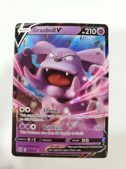 Pokemon TCG Granbull V Sword & Shield: Brilliant Stars 057/172 Holo Ultra Rare - Image 1