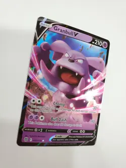 Pokemon TCG Granbull V Sword & Shield: Brilliant Stars 057/172 Holo Ultra Rare - Image 2