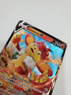 Pokemon TCG Simisear V Sword & Shield: Brilliant Stars 027/172 Holo Ultra Rare - Image 5