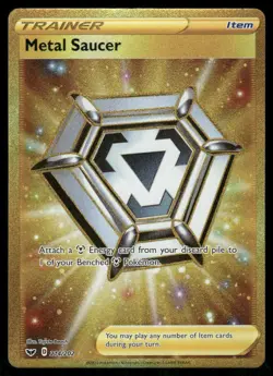 Metal Saucer (Secret) 214/202 Secret Rare Holo NM Pokemon SWSH01: Sword & Shield - Image 1