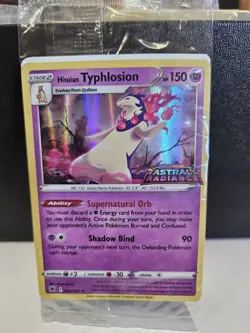 SEALED Hisuian Typhlosion 052/189 Astral Radiance Stamped Promo Pokemon Card - Image 1