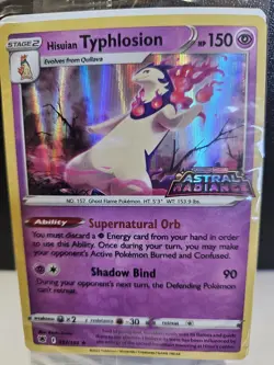 SEALED Hisuian Typhlosion 052/189 Astral Radiance Stamped Promo Pokemon Card - Image 2