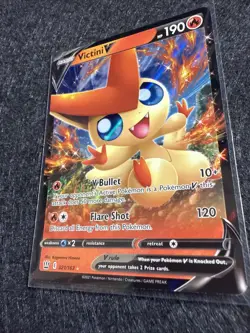Victini V 021/163 Ultra Rare SWSH Battle Styles NM Pokemon TCG - Image 2
