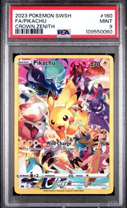 Pikachu 160/159 PSA 9 Mint Holo Crown Zenith Pokemon Card ???? - Image 1
