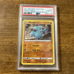 PHANPY #117 PSA 8 • 2021 Pokemon SWSH Black Star Promo Holo Chilling Reign - Image 1
