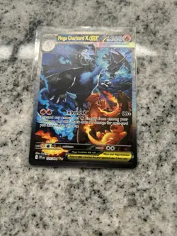 2025 Pokemon Phantasmal Flames - 125/094 Mega Charizard X ex SIR FRESH PULL NM - Image 3