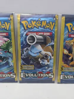 Pokemon XY Evolutions Booster Pack 3-Card Mini Pack 4 Pack Art Set New Sealed - Image 4