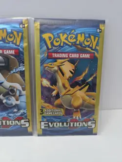 Pokemon XY Evolutions Booster Pack 3-Card Mini Pack 4 Pack Art Set New Sealed - Image 5