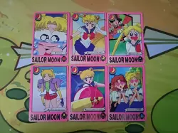 Bandai 1999 Sailor Moon Trading Cards - Ser of 6 Sailor Moon - Image 1