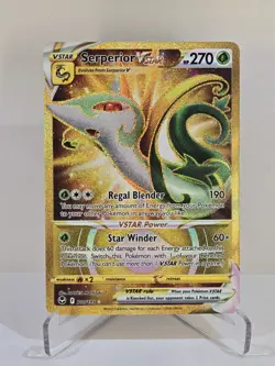 Serperior VSTAR 210/195 Silver Tempest Secret Rare Pokemon Card - Image 1