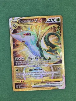 Serperior VSTAR 210/195 Silver Tempest Secret Rare Pokemon Card - Image 2