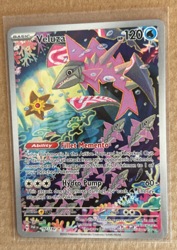 Veluza - Paradox Rift #192/182 Illustration Rare 2023 Pokemon Trading Card. - Image 1