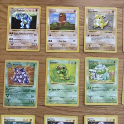 Pokemon TCG Base Set Shadowless Lot of 20 Cards MP-HP - Image 2