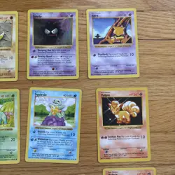 Pokemon TCG Base Set Shadowless Lot of 20 Cards MP-HP - Image 3