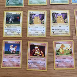 Pokemon TCG Base Set Shadowless Lot of 20 Cards MP-HP - Image 5