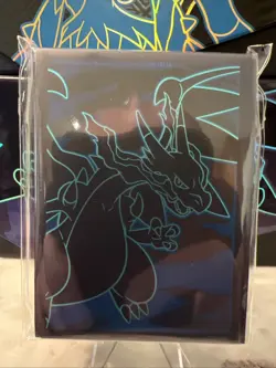 Charizard Card 65 Sleeves (New & Sealed) - Pokemon - Phantasmal Flames ETB - Image 1