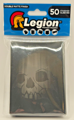 Legion 50 Double Matte Deck Card Protector Sleeves Black F White B Magic Pokemon - Image 1