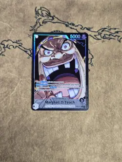 One Piece Card Game Marshall.D.Teach (Parallel) OP09-081 Leader Rare NM English - Image 1