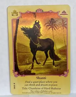 Bella Sara Royalty Card Shanti S38/55 RARE FOIL CARD - Image 1