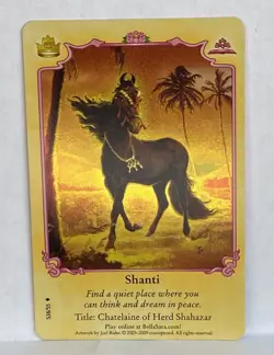 Bella Sara Royalty Card Shanti S38/55 RARE FOIL CARD - Image 2