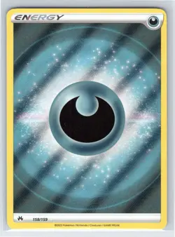 Darkness Energy 158/159 Textured Reverse Holo - Crown Zenith Pokemon Card - NM/M - Image 1