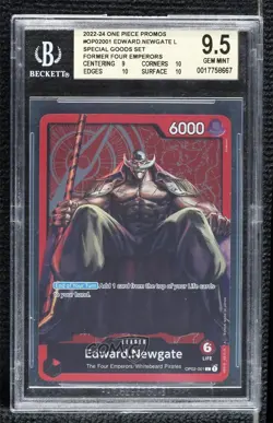 2022-Current One Piece Card Game: Promos English Edward Newgate BGS 9.5 GEM MINT - Image 1